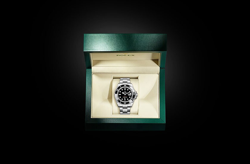 Estuche reloj Rolex Sea-Dweller de acero Oystersteel y esfera negra en Joyería Grau